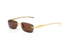 Designer Sunglasses Square Rimless Leopard Mirror Classic Lightweight Pressure Comfortable Simple Nice Leisure Glasses Sunshade An7423690