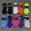 Mens socks classic letter cotton sports boat sock Towel bottom Breathable sweat wicking low socks