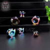 Kubooz Edelstahl weiße Schale Katze Ohrstöpsel Piercing Tunnel Ohrring -Messgeräte Körperschmuckstörer Expandierer Ganz 6mm T7076263