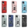 Kickstand Phone Cases pour Xiaomi 11T 12 POCO X4 X5 Redmi 9A 9C 10A 10C Note 11 12 Pro Armor Antichoc Slide Camera Magnetic Car Mount Cellphone Case