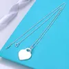 قلادة الحب أنثى الترقوة S925 Sterling Silver Love Necklace Light Luxury Niche Nicklace Netclace Party Hight G220713