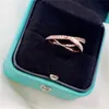 Designer Womens Ring Model Merk Hart Ring Hoge Kwaliteit Rose Gouden Ringen Mens Diamond Engagement Rings Dames Dames Luxurys Sieraden 678
