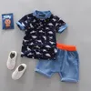 BibiCola Summer Boys Set di abbigliamento Abbigliamento per bambini Kids Fashion T merda Pantaloncini di jeans 2 pezzi Tute Tute di cotone 220620