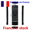 Francia in magazzino mx3 Air Fly Mouse retroilluminazione Tastiera wireless da 2,4 GHz Telecomando IR Learning 6 assi per Android tv BOX