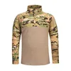 Esportes ao ar livre camuflagem infantil camiseta airsoft camisa de batalha uniforme de batalha uniforme tático bdu combate crianças roupas no05-028