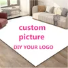 Carpets Customize Your Own Pos 3D For Living Room Bedroom Area Rugs Doormat Gift Print On Demand Decorative DropCarpets
