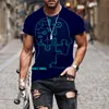 T-shirts pour hommes AI Technology Data Chart Series Hip Hop T-shirt Hommes Femmes 3D Imprimé T-shirt surdimensionné Harajuku Style Summer Top à manches courtes