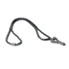 Key Shape Hematite Pendant Natural Stone Pendant Necklace Magnetic Necklace Beads Jewelry For Men Women