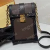 Bolsas de telefone de designer de moda para mulheres para mulheres bolsa de moeda de couro carteiras de celular 6 7 polegadas Mini ombro bolsa234s