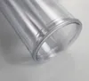 Copo de 20 onças de acrílico com tampa de cúpula mais palha dupla parede clara copos de plástico de plástico com copos reutilizáveis ​​de palha com palha