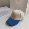 2022 Tuval Beyzbol Kapaklar Erkekler Bayan Tasarımcı Şapka Moda Mavi Güneşlik Kap Yüksek Kalite Kova Şapka