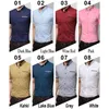 MARKA MARKA MARNE Summerne koszulę biznesową krótkie rękawy Turndown Kllar Tuxedo Shirt Men Shirts Big Size 5xl 220527