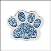 Autres fournitures pour chiens Pet Home Garden Tags de chat personnalisés Gravé Puppy ID Nom Collier Tag Pendentif Accessoires Paw Glitter Drop Livraison 2