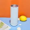 توهج تسامي في مكبر صوت Bluetooth المظلم Tumbler 20oz مستقيم Tumblers أبيض الصوت الفولاذ المقاوم للصدأ القاع بارد كوب إبداعي مزدوج الجدار 0815