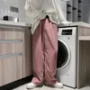 pantalon rose à jambe large