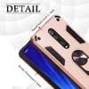 Anti-shock Armor Cases for Xiaomi mi 9T Redmi K20 Pro with Magnetic Ring Holder, Hard TPU Frame, Back Protective Case