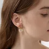 Boucles d'oreilles en diamant d'amour en trois dimensions de conception de mode française haut de gamme en forme de coeur lumière niche rétro bijoux sauvages cadeau