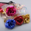 NOUVEAU 24k or feuille de fleur unique rose cadeau d'anniversaire oeillet créatif fête des mères cadeau fille usine