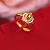 Exquisitive Crown Women Girls Ring verharde Cubic Zirconia 18k Geel Goud gevuld Elegant vriendin Mooi geschenk kan aanpassen
