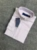 Mens Polos Designer Stripe T Shirt Långärmad lapel Casual Luxury Top Small Horse Wholesale 542