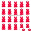 10 stks Snoepkleur Gummy Mini Bear Charms voor DIY Making Leuke Oorbellen Hangers Kettingen Sieraden Vinden Accessoires 12 * 21mm Drop Delivery 2