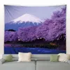 Tapiz Japón Cereza Monte Fuji Tapiz Puesta de sol Paisaje Kanagawa Durmiendo Pa
