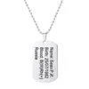 Chaînes personnalisées hommes noir ID Dog Tag pendentif collier personnalisé gravé militaire armée étiquettes lettrage nom en acier inoxydable bijoux