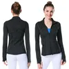 Gym Workout Kleding Womens Fitness Zipper Define Jacket Yoga Sportkleding met lange mouwen Slanke casual hardloopkleding Actief