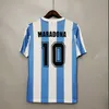 Fani gracza Argentyna Soccer Jersey Finalissima Special 22 23 Di Maria Football Shirts 2022 2023 Dybala lo Celso Maradona Men Kit Minofors Pre Match 1986 Retro