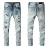 Jeans da uomo Pantaloni skinny in denim slim da donna Pantaloni skinny strappati strappati da uomo Skateboard Boy Taglia 28-40