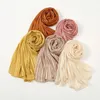 Striped Plain Chiffon Hijab For Women Scarf Muslim Headscarf Wraps Glitter Shiny Bandana Headband Long Shawls Foulard Veil