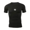 Men Tshirt Bodybuilding Muscle Short Sleeve Shirt Tights Quick Dry Workout GYM Basketball Sportswear Men Summer Clothing 220526