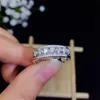 Moissanit Wunderschöner Thread Sterling Silber Diamantringe Modeschmuck für Frauen