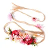 Belts Pinksee Est Exquisite Elegant 8 Styles Flower Waist Chain For Female Ladies Fine Dress Belt Braid Decoration Trendy JewelryBelts