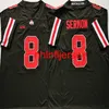 Maillot de football NCAA Ohio State Buckeyes 8 Trey Sermon 9 Binjimen Victor 11 Jaxon Smith-Njigba 13 Maurice Clarett 14 K.J. Colline