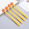 Gel Pens 40 Pcs Cute Simulation Pumpkin Modeling Neutral Pen Can Wipe Black 0.38 Mm Kawaii School Supplies Wholesale