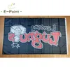 MiLB Lansing Lugnuts Drapeau 3 * 5ft (90cm * 150cm) Polyester Bannière décoration volant maison jardin Festive cadeaux