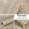 PVC Wood Grain Stickers Wardrobe Cabinet Table Furniture Renovation Wallpaper Self Adhesive Waterproof Wall Papers Home Decor 220512