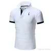 QNPQYX New Embroidery Cotton Cotton Polo Derts for Men Disual Solid Color Slim Fit Mens Polos New Summer Fashion Men Clothing