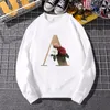 Heren Hoodies Sweatshirts Women Men Casual Harajuku Gold Letter Gedrukt A B C Hoodie Autumn Spring Lange Mouw Tops Kledingpullovermen's