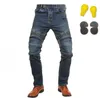 Motorcycle Apparel S-5XL Komine Embroidery Leisure Men's Outdoor Summer Riding Jeans Motorpoof With Protect GearsMotorcycle