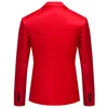 Moda Masculina Casual Negócios Jaqueta Slim Fit Vestido Blazer Casaco De Casamento Casaco De Moda Cocktail Partido Terno Jacket 220409