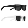 Męskie damskie okulary przeciwsłoneczne Runway SPR 24Y czarno-białe klasyczne wypukłe stereoskopowe grube oprawki letni styl na co dzień wakacje na plaży anty-UV400 z oryginalnym pudełkiem