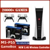 M5-PS5 게임 콘솔 호스트 비디오 Gamebox 20000 레트로 아케이드 게임 PS1/CPS/FC용 내장 스피커 2.4G 무선 컨트롤러