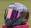 Motorradhelme SHOEI X14 Helm X-Fourteen R1 60th Anniversary Edition Schwarz Orange Full Face Racing Casco De Motocicl315a