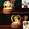 PO Custom Pet Crystal Inside Carving Creative Diy Dog Animal Car Decorative Birthday Present Halloween Christmas 220622