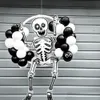 Grand 86x165 cm squelette homme ballons Halloween décorations Globos effrayant Halloween crâne Ballons Halloween fête décorations pour la maison