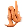 Deep Anal Dildo Strap On Masturbators sexy Toys For Women /Men Butt Plug Dildos Long Pull Bead Prostate Massage