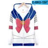 Sweatshirts masculins pour hommes beaux rôles Suit Tracksuit Zipper Cosplay Characon à capuche à capuche à manches longues pour femmes