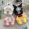 Kawaii Sanrioed My Cinnamorol Kuromi bolsa de felpa de dibujos animados suave animales de peluche chica mochila regalos de cumpleaños juguete 220725